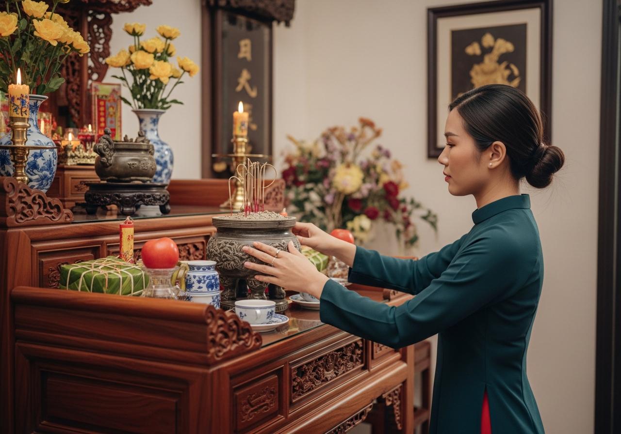 Giải pháp tối ưu thay cho việc đặt 2 bát hương là gì?