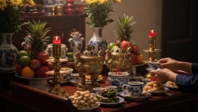 cách đặt 2 bát hương trên bàn thờ​