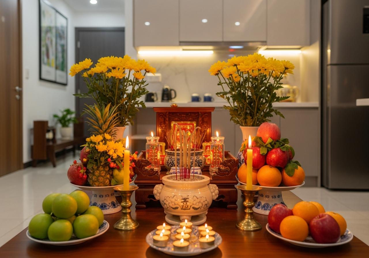 Những điều đại kỵ cần tuyệt đối tránh khi lập và sắp xếp bàn thờ 1 bát hương