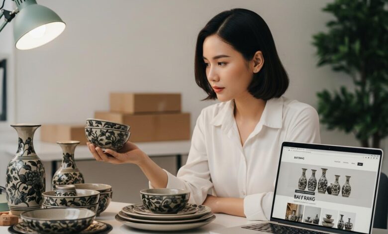 gốm bát tràng bán online có hiệu quả không