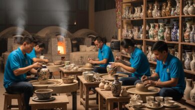 sự phát triển của làng gốm bát tràng