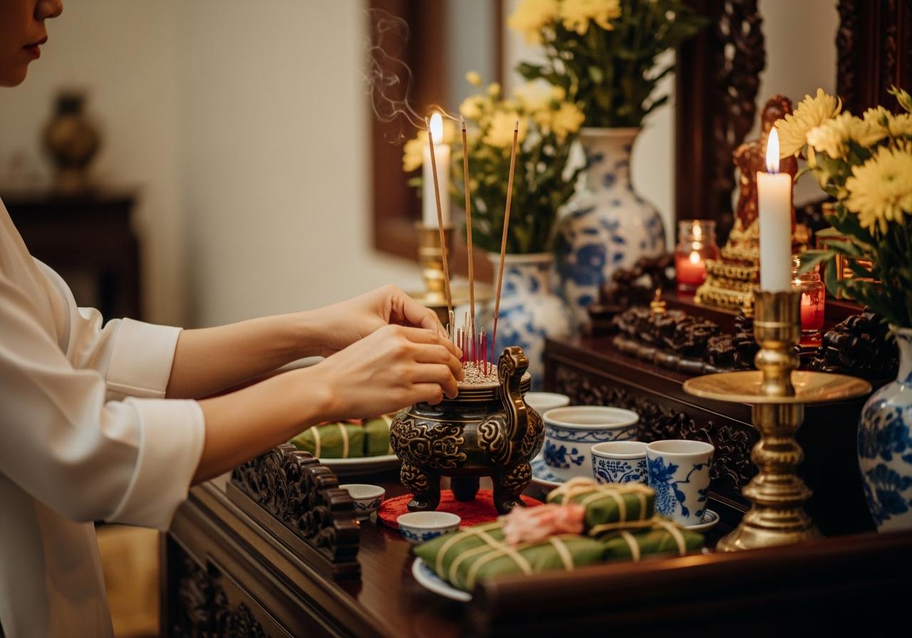 Hướng Dẫn Chi Tiết Cách Sắp Xếp Toàn Diện Bàn Thờ Gia Tiên Đúng Phong Thủy