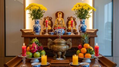 bát hương gia tiên đặt bên trái hay phải​