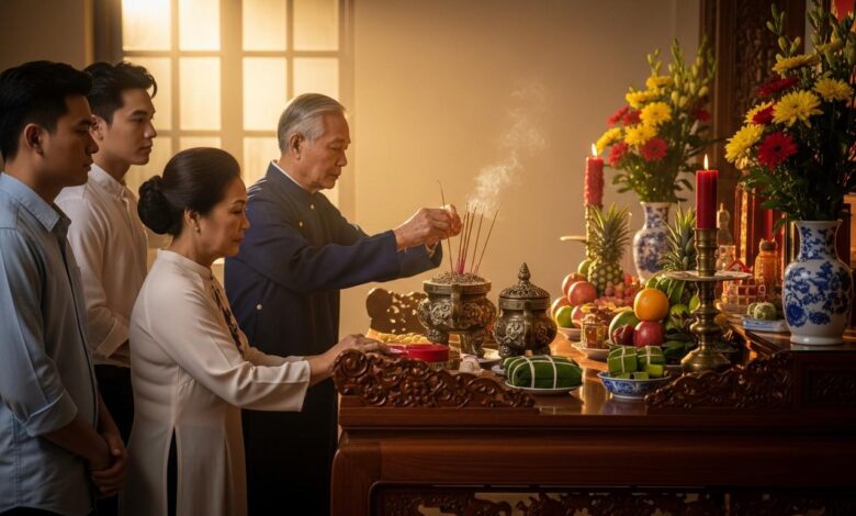 thờ 1 bát hương hay 3 bát hương​