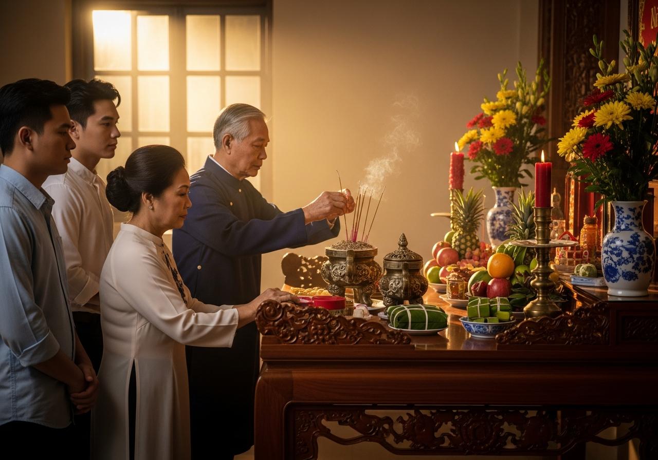 thờ 1 bát hương hay 3 bát hương​ 